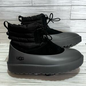 UGG Classic Mini Lace-Up Weather Boots Black Women’s 7